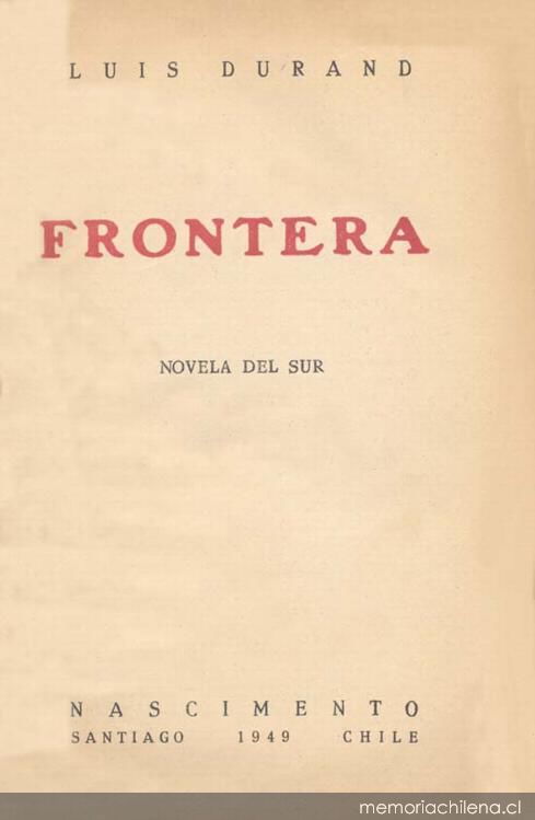 Libro Frontera